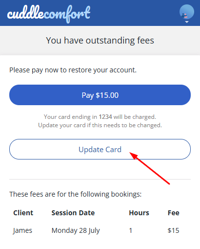 How do I avoid or lift suspension while my card is being replaced? screenshot 2