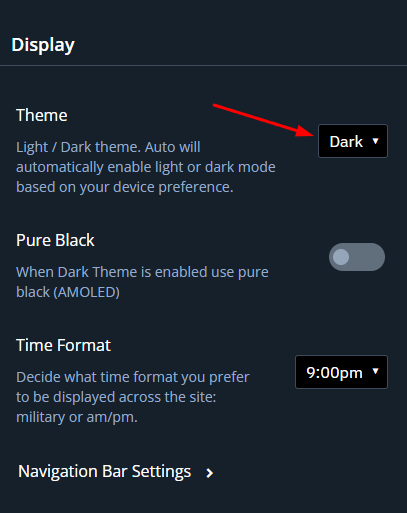 How does Night Mode work? screenshot
